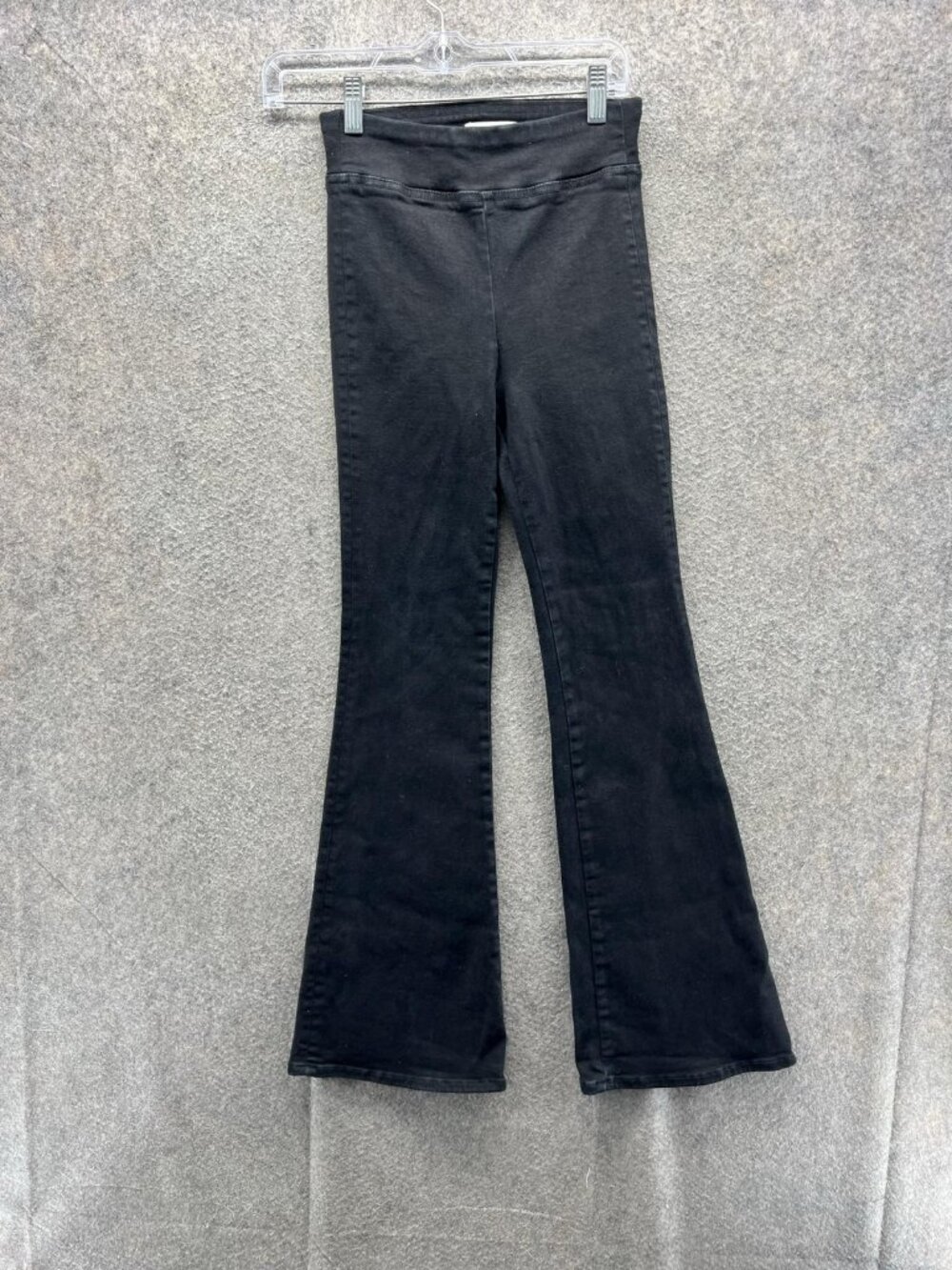 Frame Jeans Womens 0 Black Bootcut Elastic Waist Slim Flare Stretch Denim USA